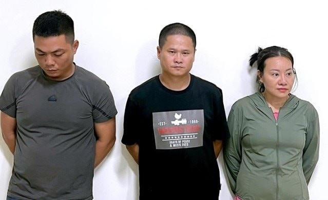 Các đối tượng bị bắt giữ.