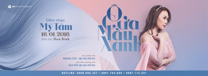 Đêm nhạc ô cửa màu xanh của Mỹ Tâm diễn ra đêm 16-1.