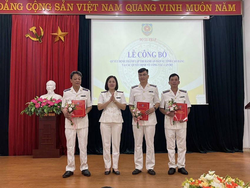 Lễ công bố quyết định thành lập THADS tỉnh Cao Bằng.