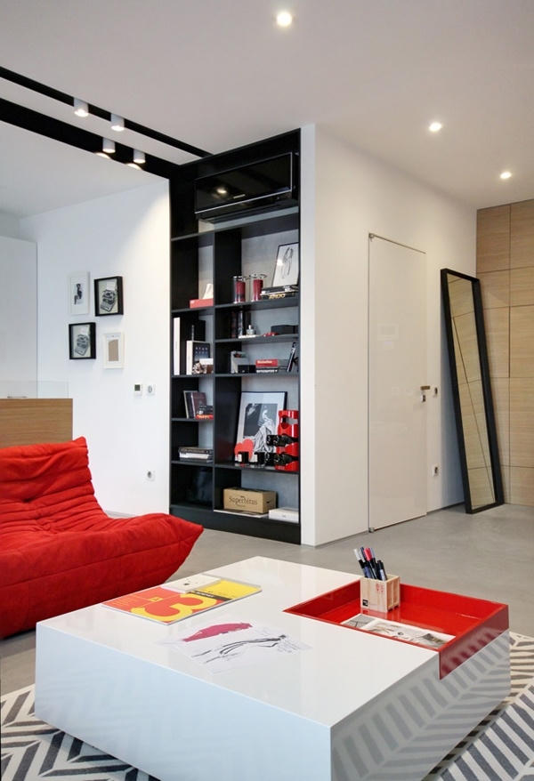 Căn hộ 56m2 đẹp mê hồn với sắc đỏ