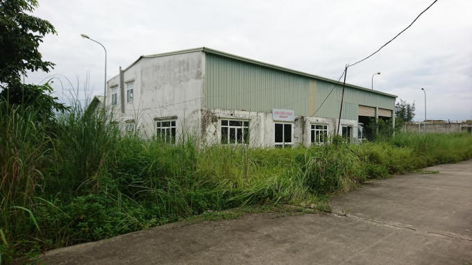 Nhà điều hành không một bóng người, cỏ cao quá đầu