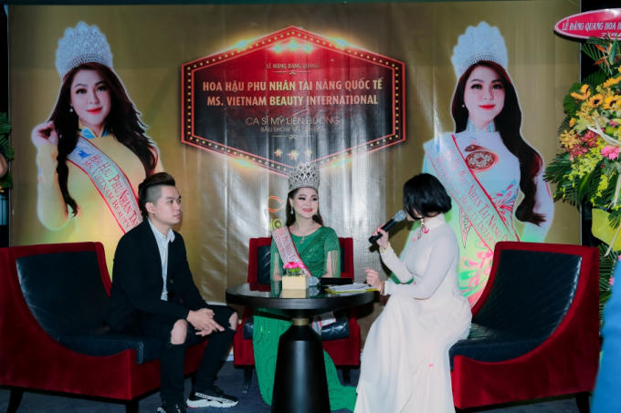 Mỹ Liên không giấu niềm vui với thành tích vừa giành được. Hoa hậu Phu nhân Quốc tế 2018 Mỹ Liên cũng muốn thông qua danh hiệu này có thể cho mọi người biết đến mình nhiều hơn và qua đó có thể làm được nhiều việc có ý nghĩa hơn.