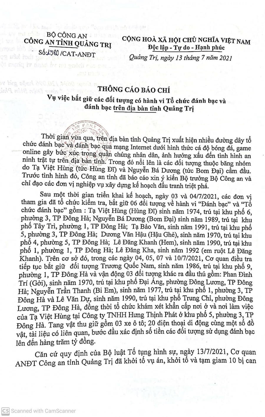“Hùng đĩ” Quảng Trị cùng nhiều đối tượng bị bắt - Ảnh 2.