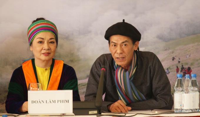 Diễn viên Minh Phương và diễn viên Bùi Bài Bình.