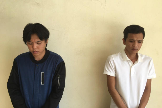 Hai đối tượng bị bắt giữ.