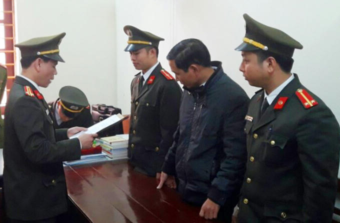 Ngày 2/3/2017, Cơ quan An ninh điều tra Công an Thanh Hóa đã thi hành Lệnh bắt tạm giam 2 tháng đối với ông Đinh Trọng Tấn để phục vụ điều tra