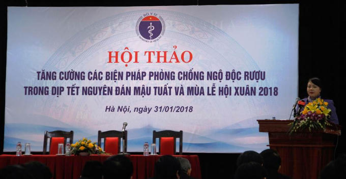 Bộ trưởng Bộ Y tế Nguyễn Thị Kim Tiến phát biểu tại Hội thảo.