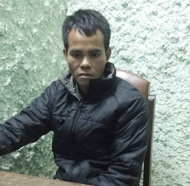 Nghi can Bùi Văn Huỳnh tại cơ quan Công an.