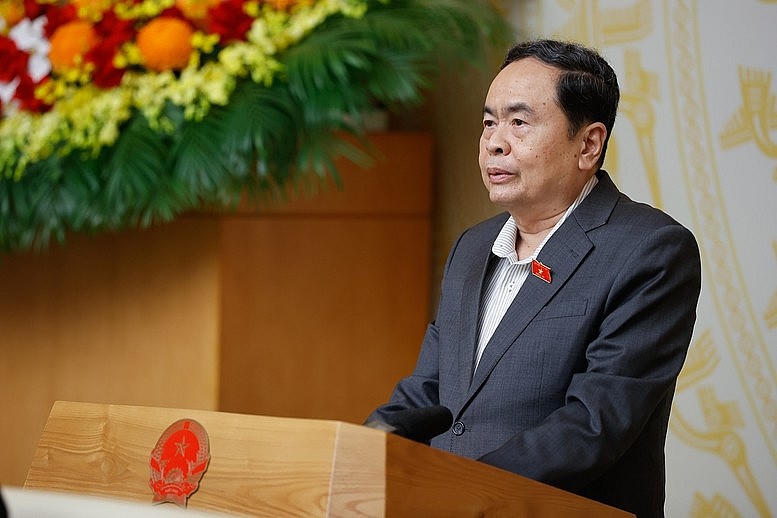 Chủ tịch Quốc hội Trần Thanh Mẫn phát biểu chỉ đạo hội nghị.