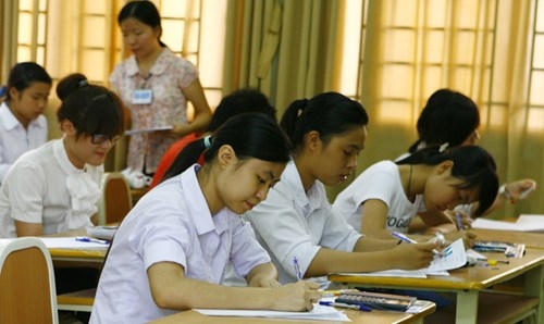 Th&iacute; sinh thi tốt nghiệp THPT quốc gia 2016. Ảnh: Hồng Vĩnh.