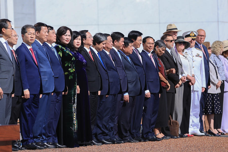 Lễ đón Thủ tướng Phạm Minh Chính thăm chính thức Australia theo nghi thức trọng thể nhất- Ảnh 7.