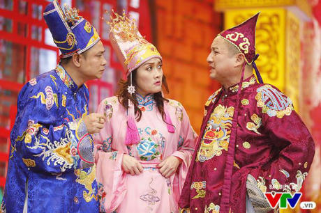 NSND Tự Long, diễn viên Vân Dung và NSƯT Chí Trung trong Táo quân 2017