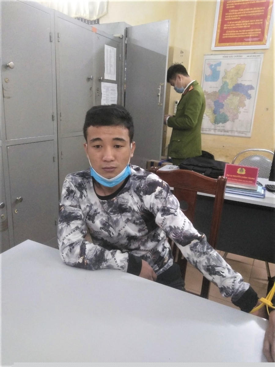 Đối tượng bị bắt tại cơ quan