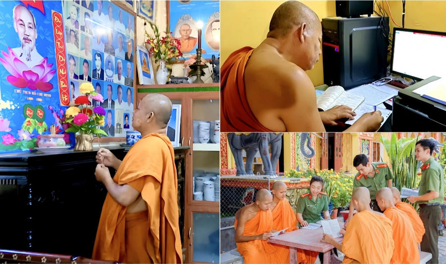Là người mộ đạo và rất tôn kính Bác Hồ, Hòa thượng Tăng Sa Vong đã lập bàn thờ Bác Hồ và dày công nghiên cứu tài liệu về tư tưởng của Bác, rồi dịch sang tiếng Khmer để tuyên truyền trong đồng bào phật tử.
