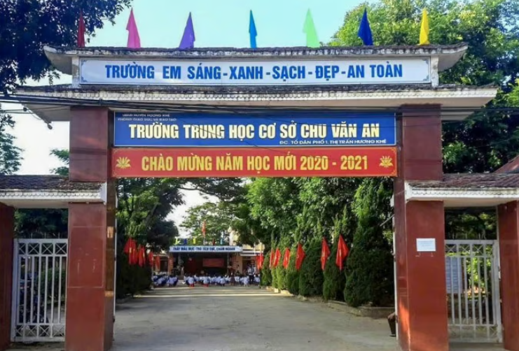 Trường THCS Chu Văn An, Hà Tĩnh.