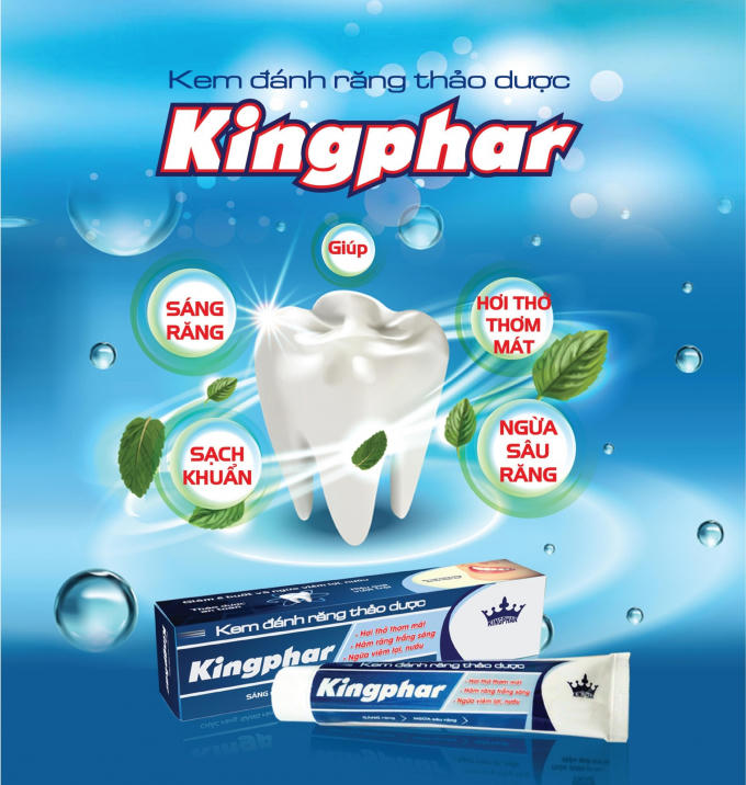 Kem đánh răng thảo dược Kingphar