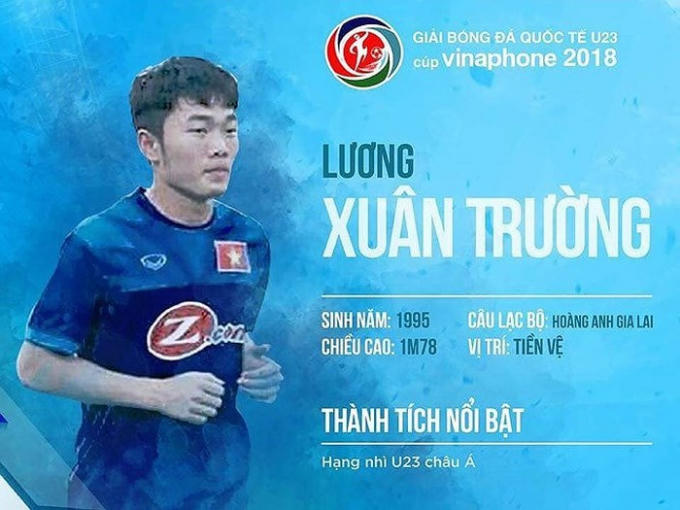 Tiền vệ: Xuân Trường