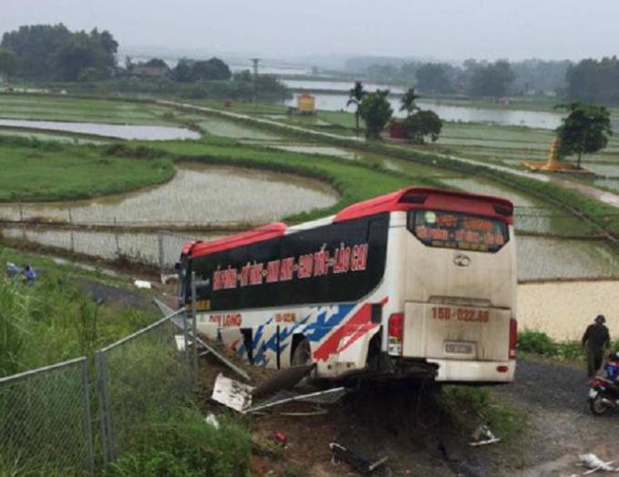 Hiện trường nơi xảy ra vụ tai nạn.