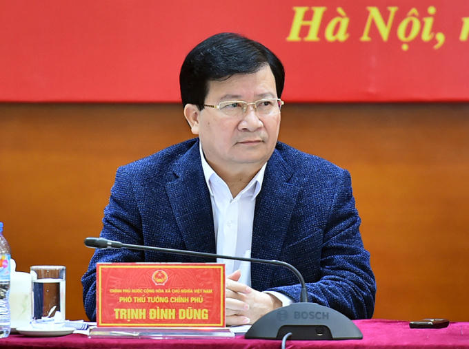 Phó Thủ tướng Chính phủ Trịnh Đình Dũng (Ảnh nguồn Chinhphu.vn).