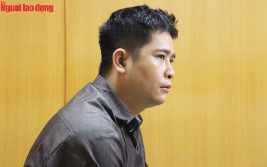 Bị cáo Lục Minh Hải tại phiên tòa. (Ảnh: báo Người lao động)