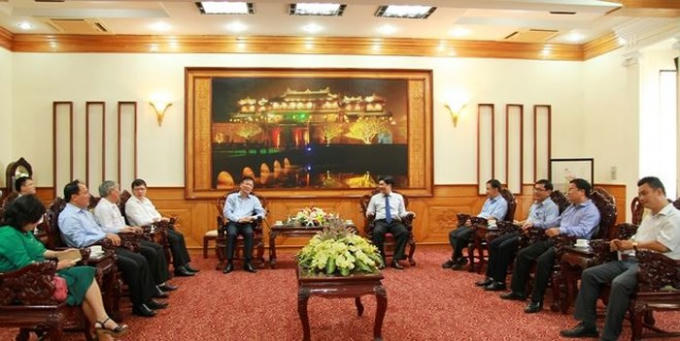 Bộ trưởng Lê Thành Long và Đoàn công tác Bộ Tư pháp đến thăm Đoàn Đại biểu Quốc hội tỉnh Thừa Thiên Huế.
