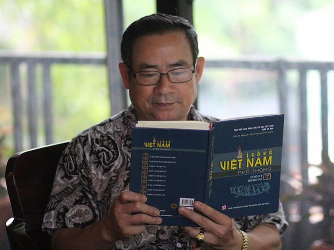 Đại tá Trần Nguyên Trung, nguyên Tổng Biên tập tạp chí Hậu Cần, Bộ Quốc phòng, đại diện ban liên lạc họ Trần Việt Nam. Ảnh: K.KHẢI