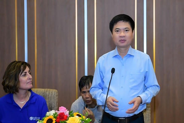 Bí thư Tỉnh ủy Ninh Bình, ông Trương Quốc Huy phát biểu tại buổi làm việc.