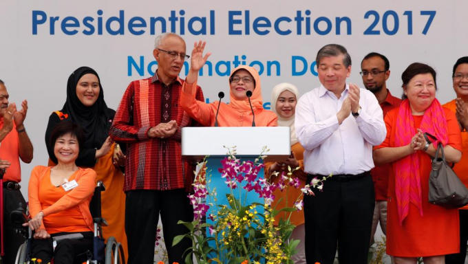 Nữ tổng thống đầu tiên của Singapore, bà Halimah Yacob.