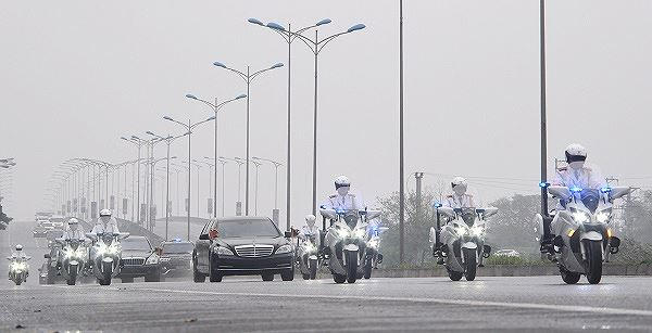 CSGT dẫn đường phục vụ Hội nghị thượng đỉnh Mỹ - Triều.