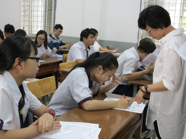 Kết quả kỳ thi THPT quốc gia là cơ sở để các trường ĐH tuyển sinh​. (ảnh minh hoạ)