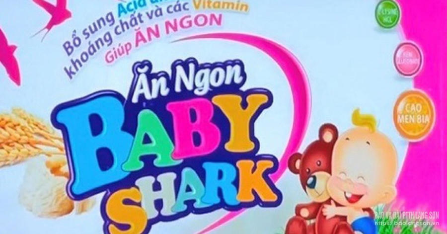 Sản phẩm Ăn Ngon Baby Shark (Ảnh: Báo Lạng Sơn).