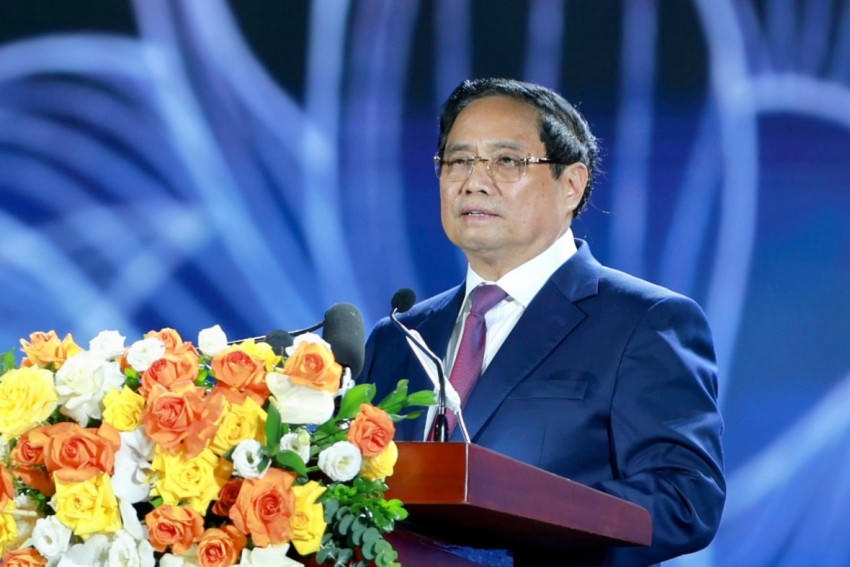 Thủ tướng nhấn mạnh: Triển lãm "80 năm Hành trình Độc lập - Tự do - Hạnh phúc" khẳng định sự lãnh đạo của Đảng là nhân tố hàng đầu quyết định mọi thành công của cách mạng Việt Nam - Ảnh: VGP