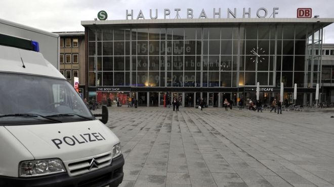 Vụ việc xảy ra xung quanh nhà ga trung tâm Cologne. (Ảnh: AFP)