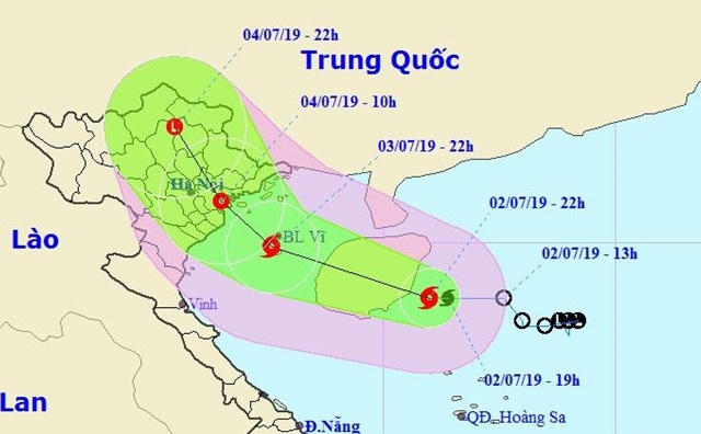 Dự báo thời tiết ngày 3/7: Cơn bão số 2 - MUN chuẩn bị độ bộ đất liền