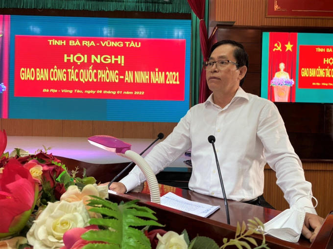 Ông Phạm Viết Thanh Bí thư Tỉnh ủy Bà Rịa – Vũng Tàu phát biểu tại hội nghị