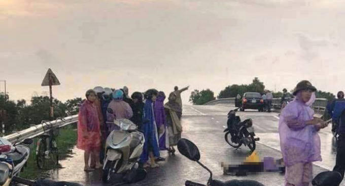 Hiện trường nơi xảy ra sự việc.