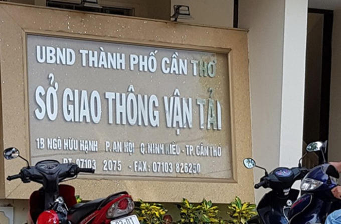 Sở GTVT Cần Thơ. Ảnh: Việt Tường.