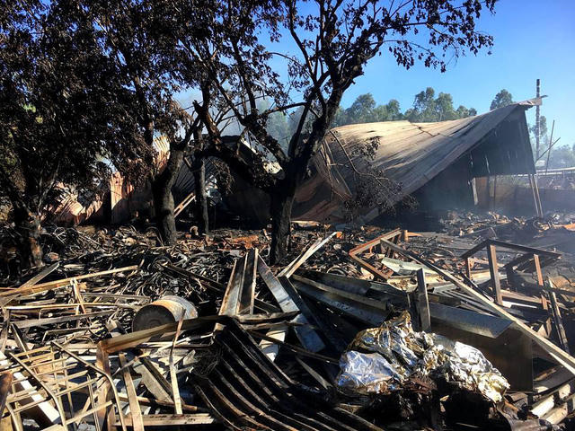 Quảng Nam: Hơn 5 tiếng ch&igrave;m trong biển lửa, xưởng gỗ 1.200m2 bị thi&ecirc;u rụi