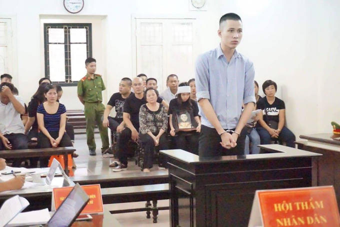 Bị cáo trong phiên xét xử.