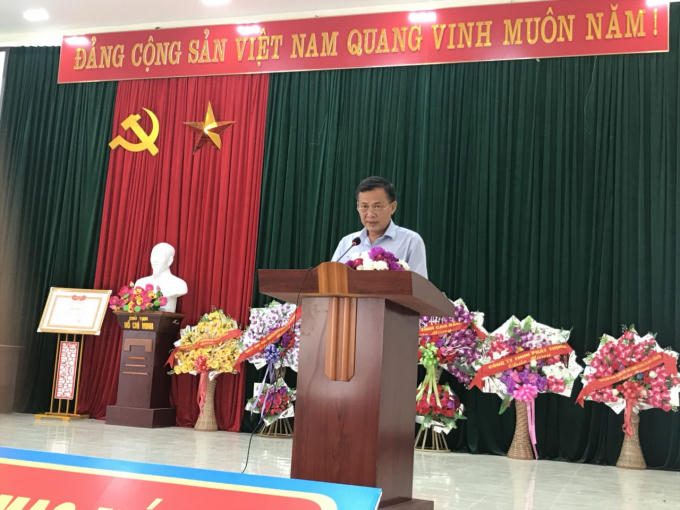 Ông Nguyễn Hữu Thao - Phó Chủ tịch UBND huyện Hòa An, Cao Bằng phát biểu tại Hội nghị.