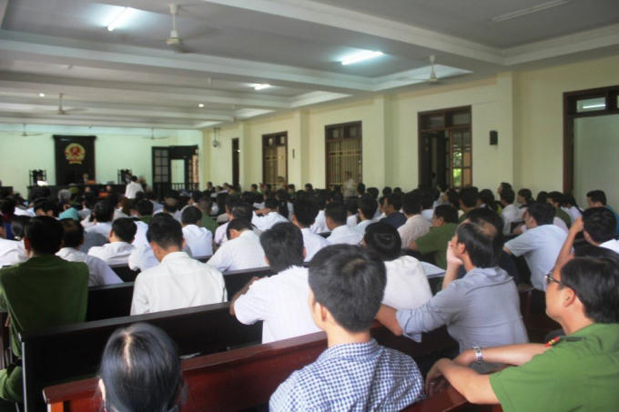 Phiên tòa mẫu được đông đảo các thành phần tham dự.