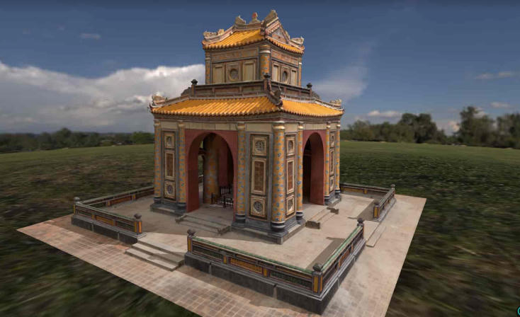 Lăng Tự Đức, Cố đô Huế được số hóa bằng công nghệ. (Ảnh: VR3D)