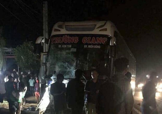 Hiện trường vụ tai nạn.