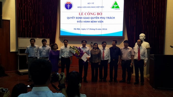 GS.TS Trần Bình Giang được bổ nhiệm làm PGĐ phụ trách BV Việt Đức. (Ảnh: C.P)