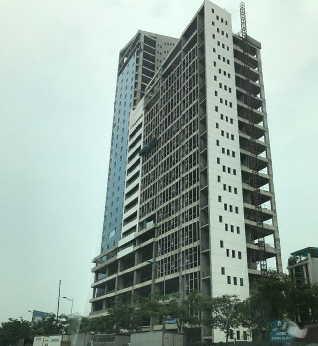 Khu liên cơ đang được hoàn thiện trên đường Võ Chí Công.