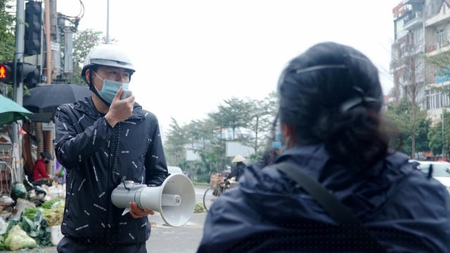 Khu vực chợ búa được chú trọng tuyên truyền.
