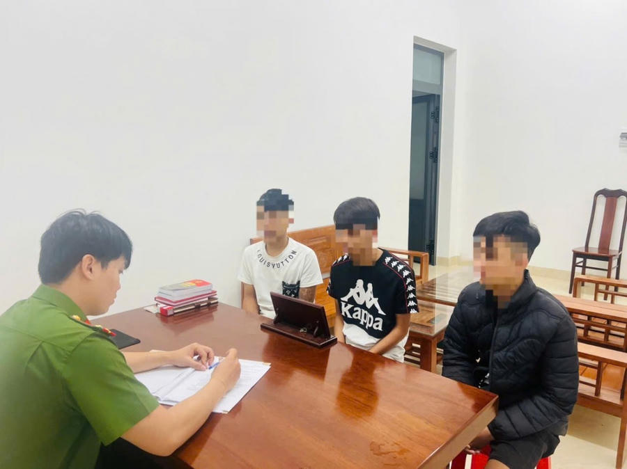 Tại cơ quan CSĐT các đối tượng đã thừa nhận hành vi của mình.