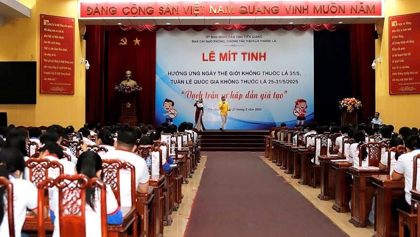 Quang cảnh buổi mít tinh. Ảnh: Xuân Uyên