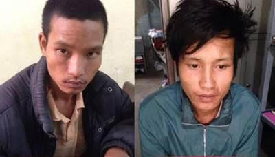 Hai bị cáo Trần Văn Phương và Vũ Văn Mạnh.