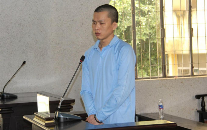 Bị cáo Trần Kiêm Hoàng tại tòa.